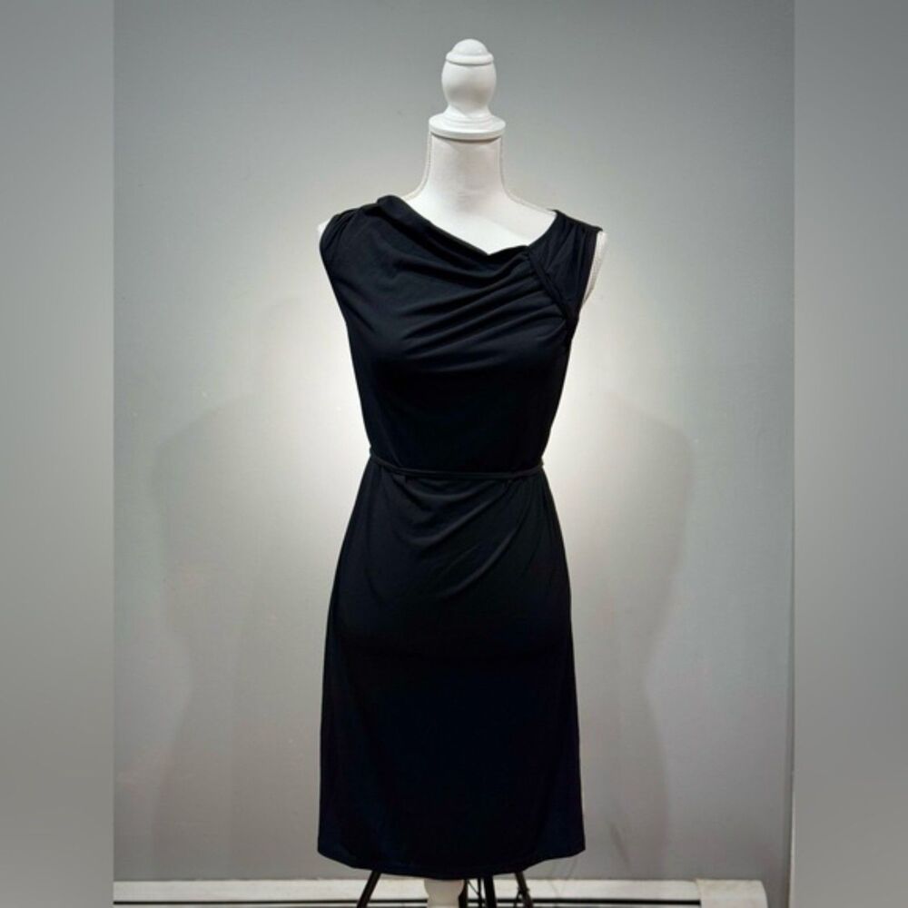 Clearout! Merona Asymmetrical Shoulder Tie Waist LBD Size XS EUC